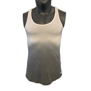Nike Mens Dri Fit Racerback White Gray Ombré Tank Top Tee Medium